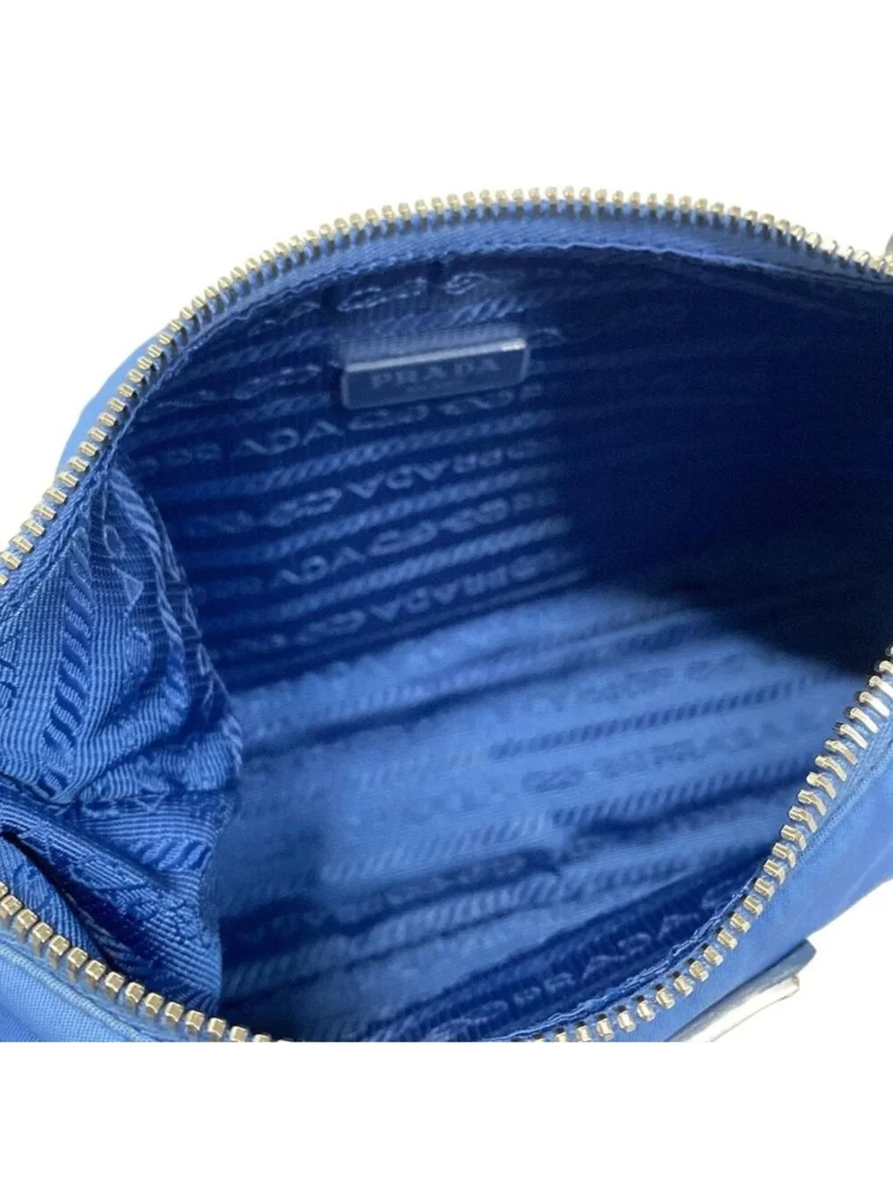 Prada Shoulder Bag Blue Chain Re Edition 2005